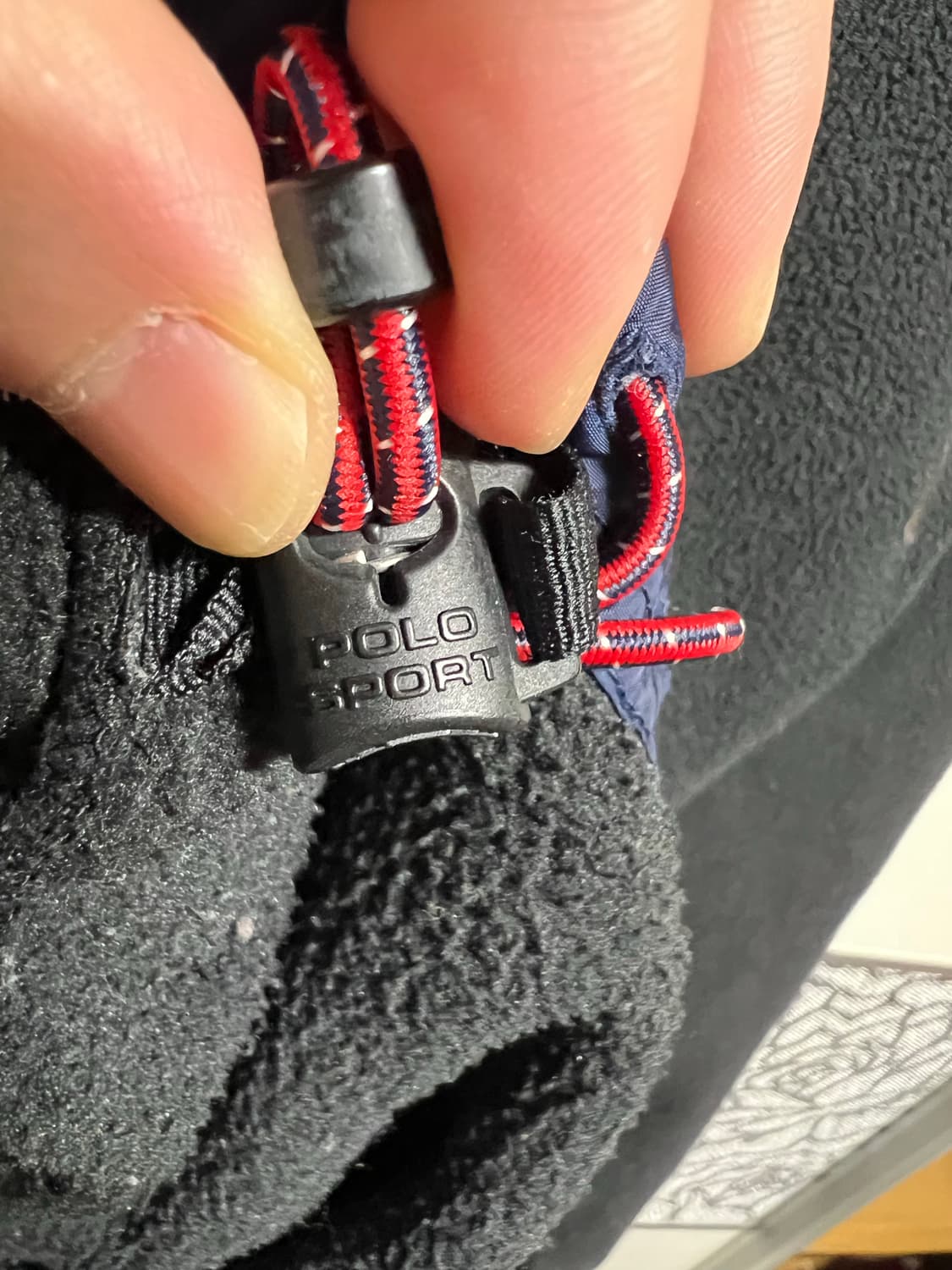 폴로 스포츠 블랙 후리스 후드 집업 상품이미지6