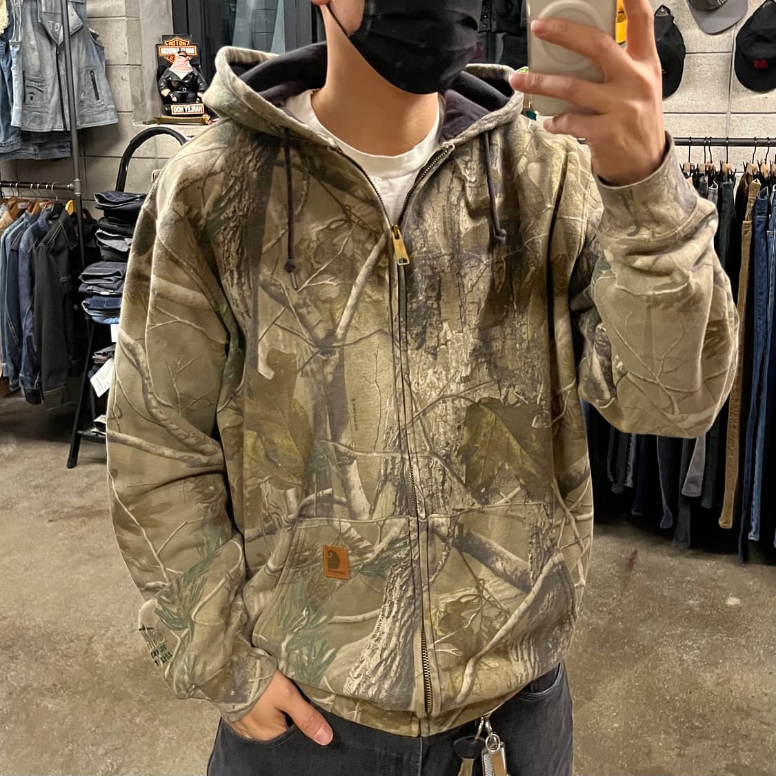 칼하트 리얼트리 후드 집업 (105-110) 상품이미지7