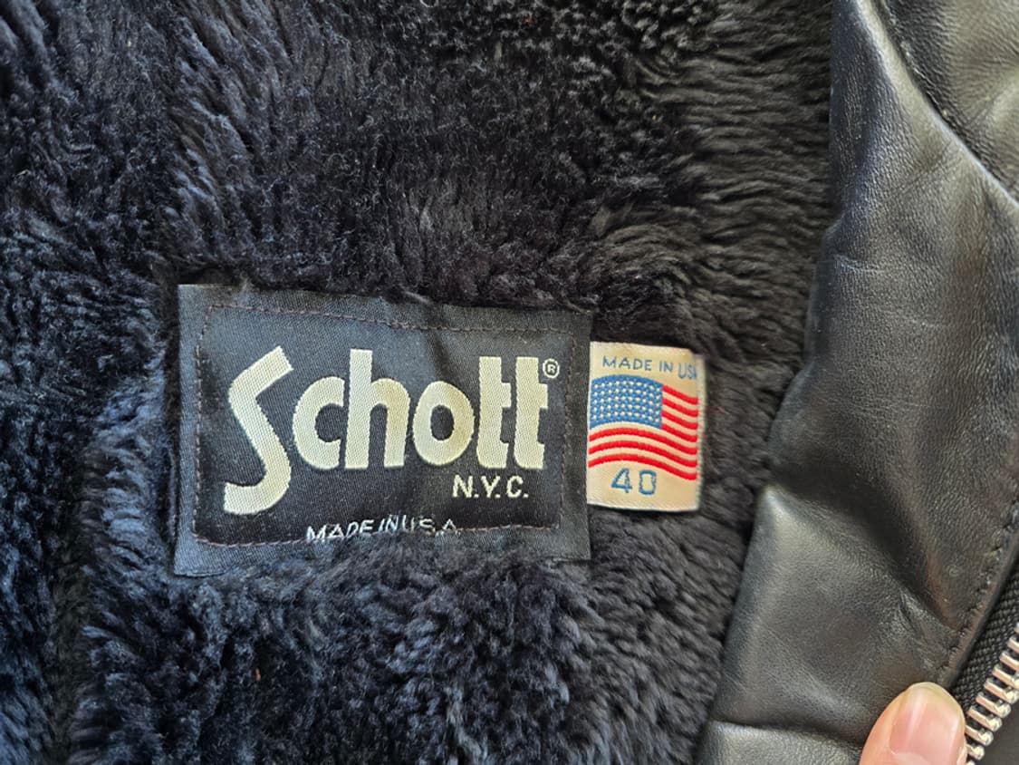 schott 쇼트 싱글 라이더 가죽자켓 (made in usa) 상품이미지9