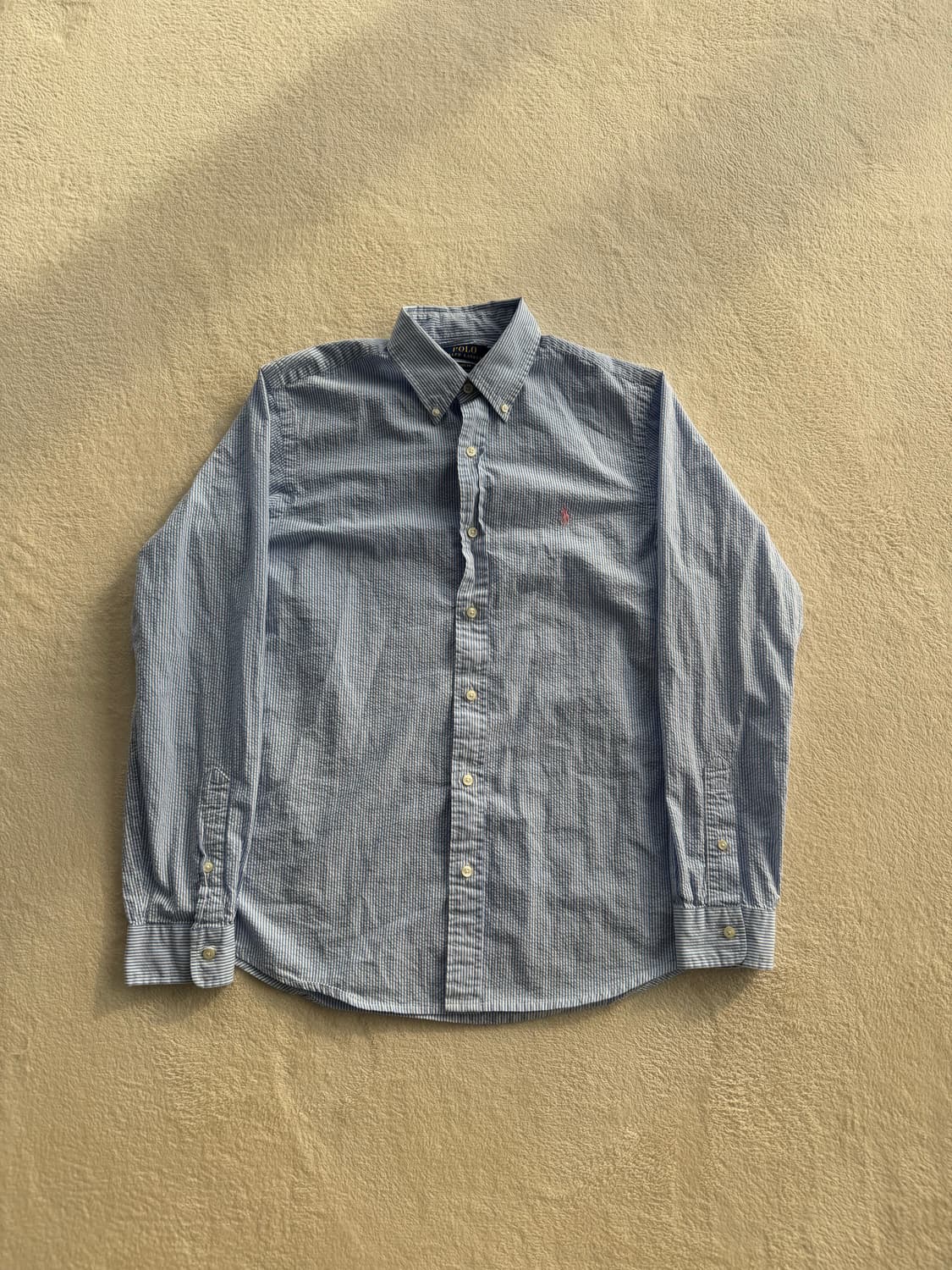 폴로 시어서커 스트리이프 셔츠 상품이미지1