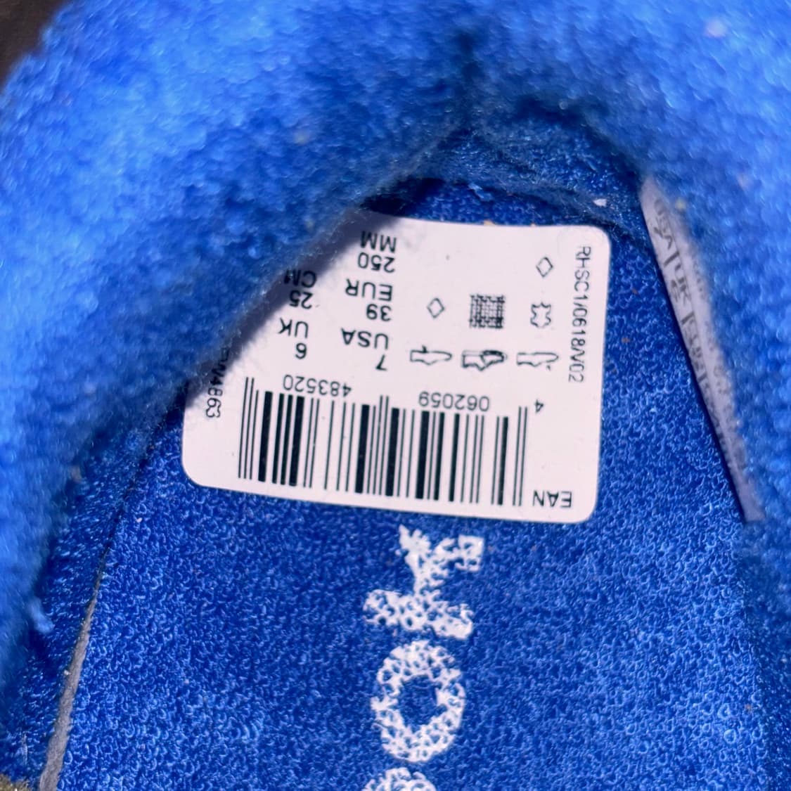 (새상품) 리복 레트로 운동화 블루 250 상품이미지3