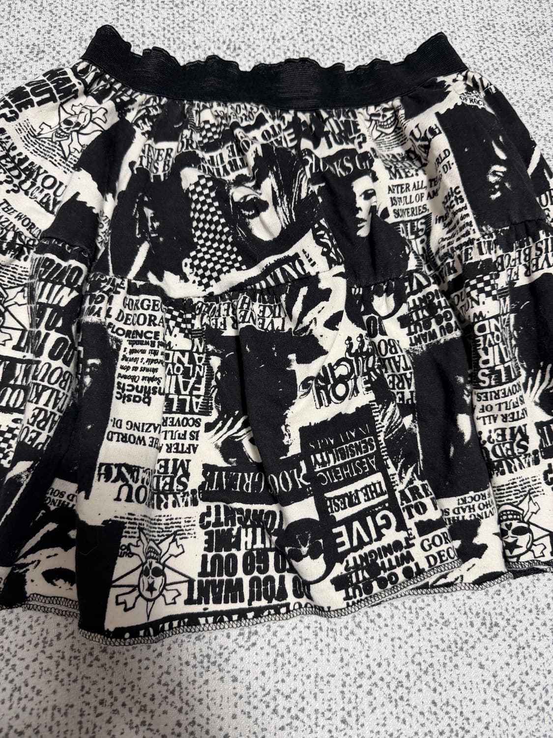 고스펑크 펑크룩 스커트 상품이미지2