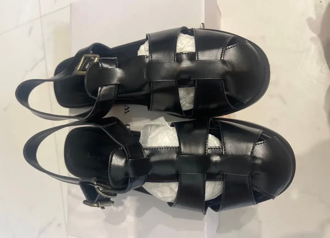 (새상품) 카렌화이트 샌들 상품이미지3