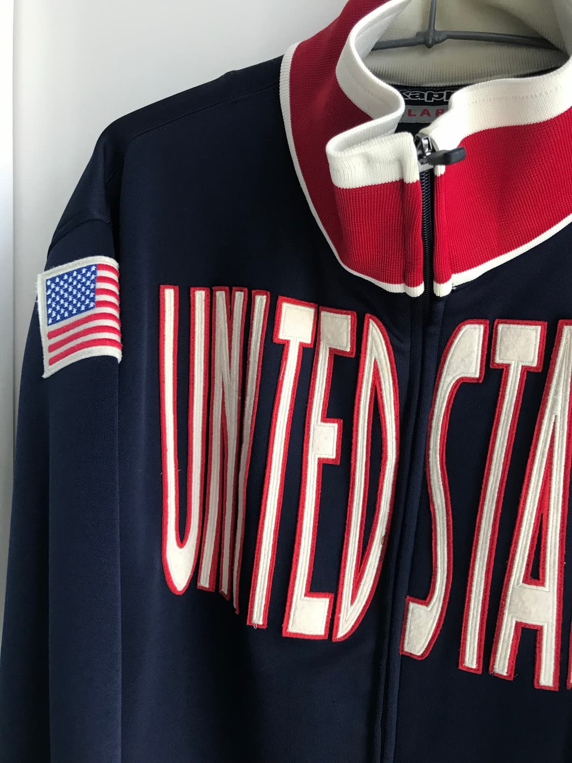 카파 에메리칸 빈티지 성조기 네이비 져지 집업 XL 상품이미지4
