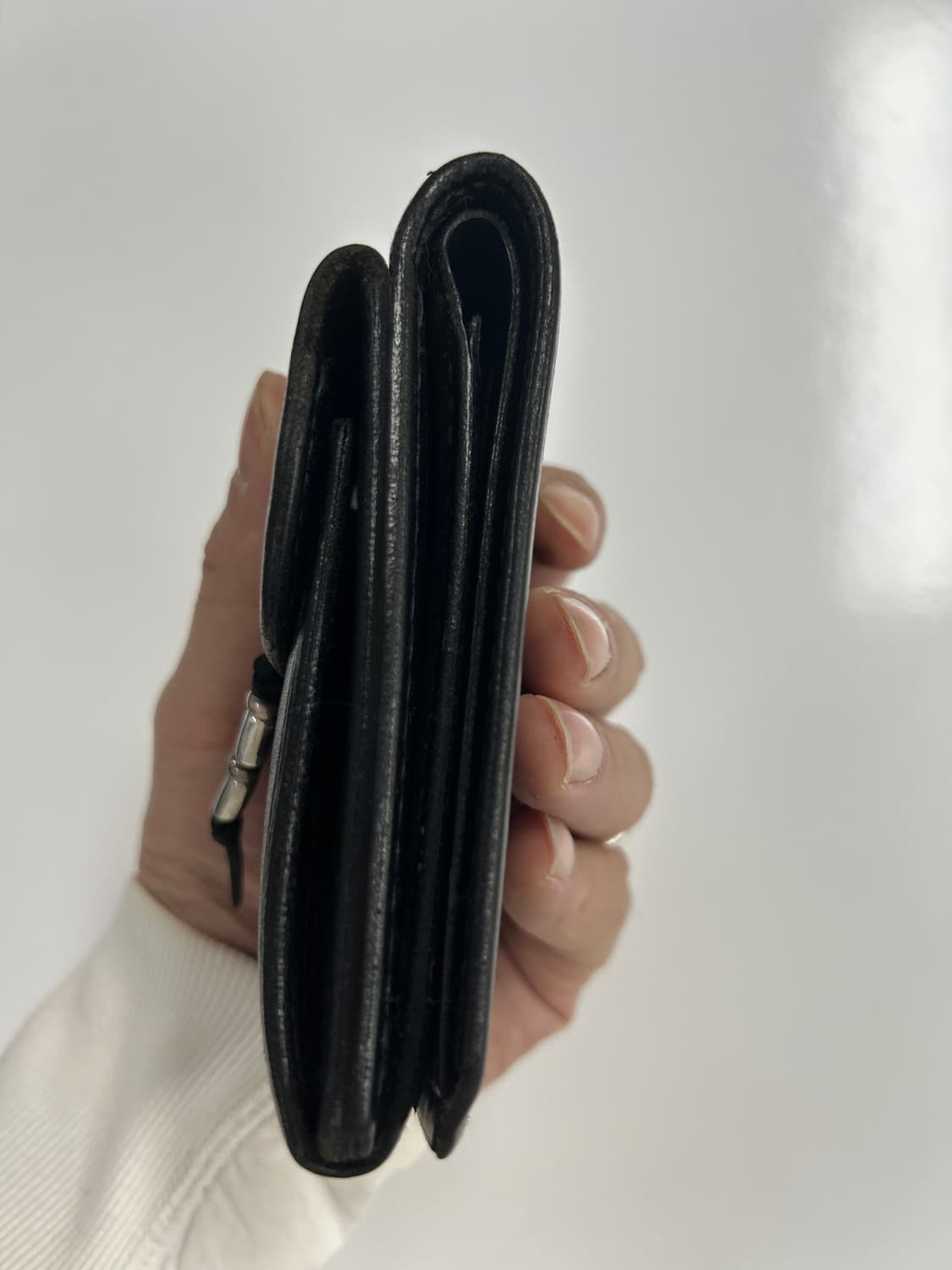 goros 고로스 새들레더 블랙 이글 콘초 반지갑 상품이미지2