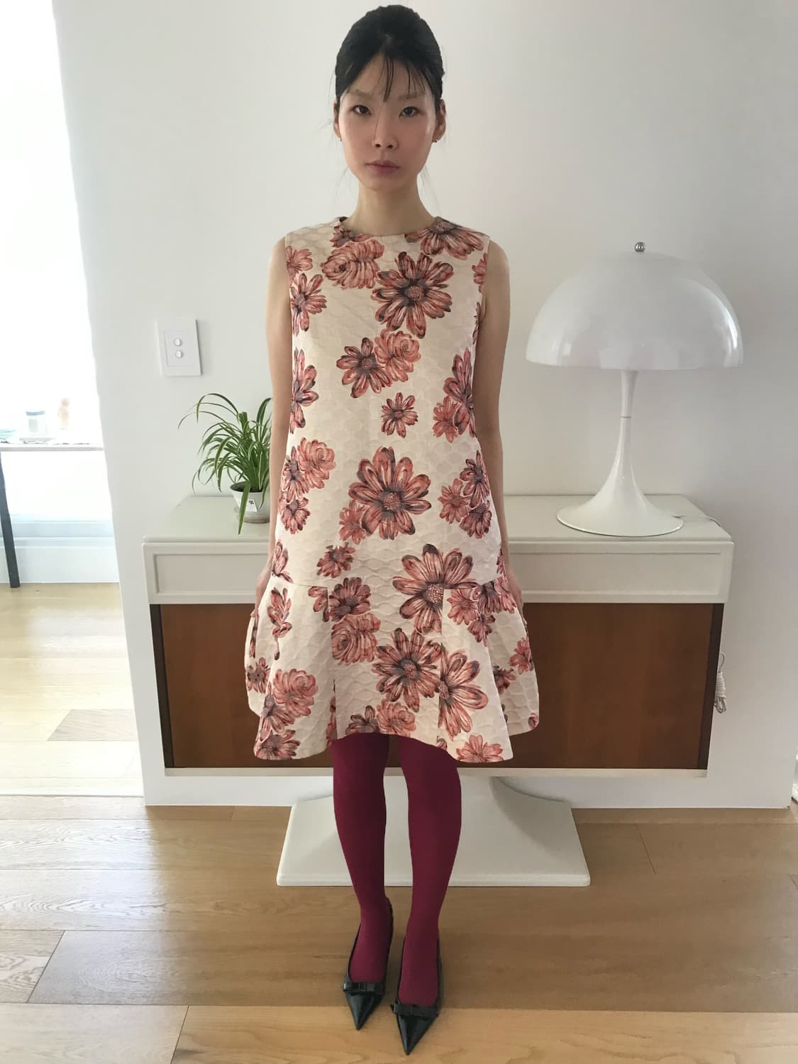 vintage flower pattern one-piece 상품이미지2