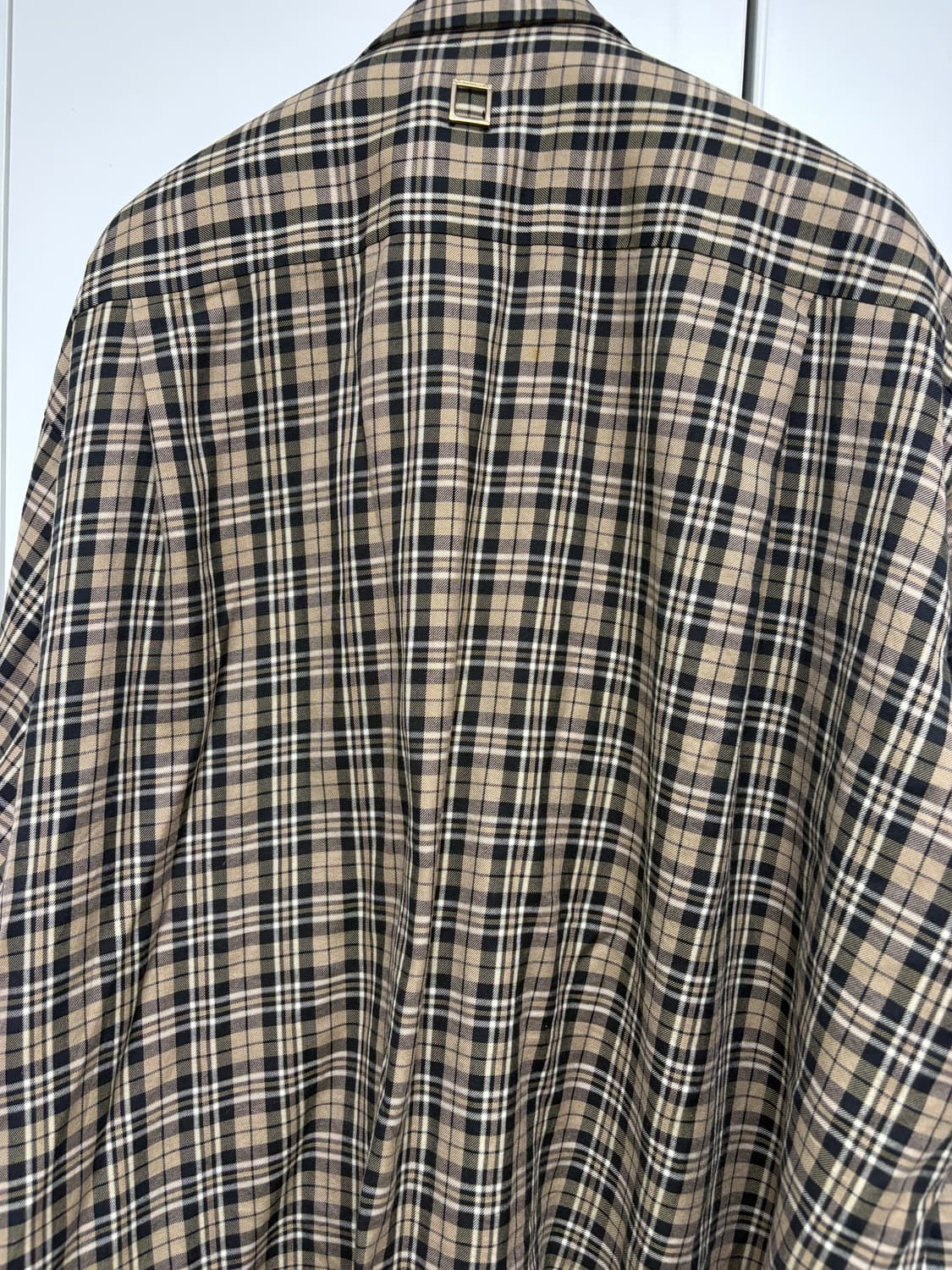 우영미 오버사이즈 체크셔츠 상품이미지3