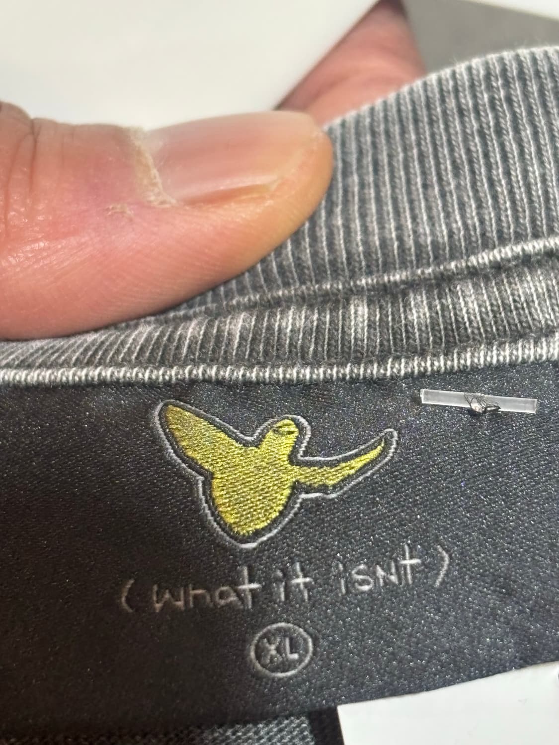 와릿이즌 피그먼트 긴팔 티셔트 XL 상품이미지5