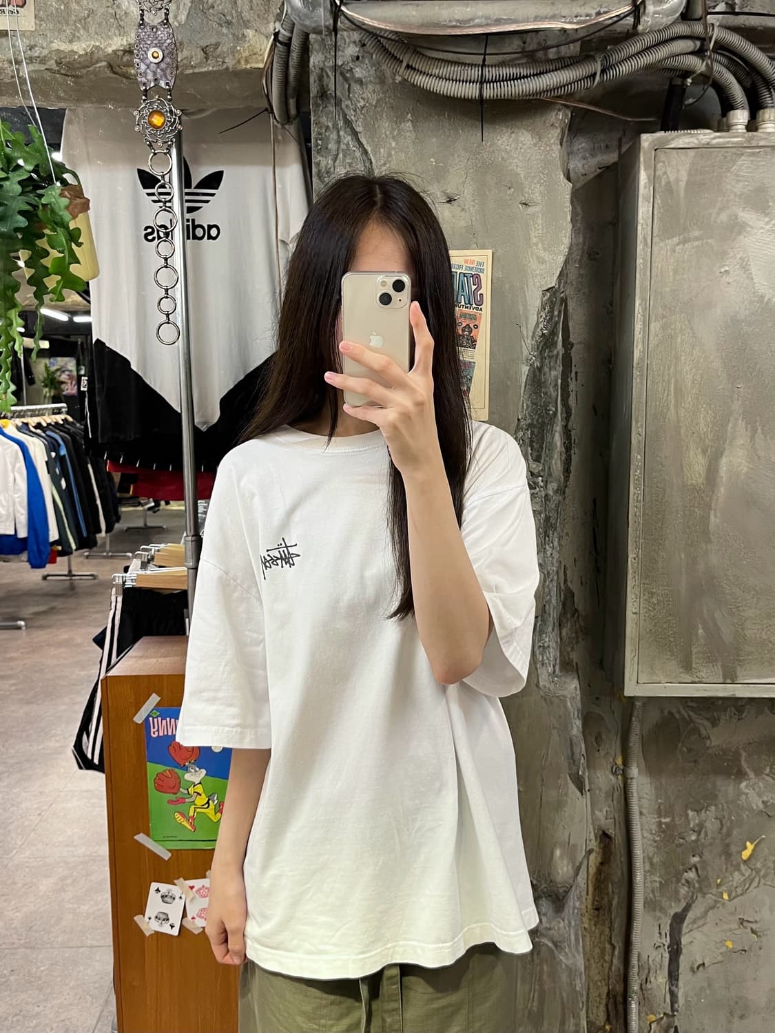 스투시 백로고 반팔티 화이트 L #csz406 상품이미지2