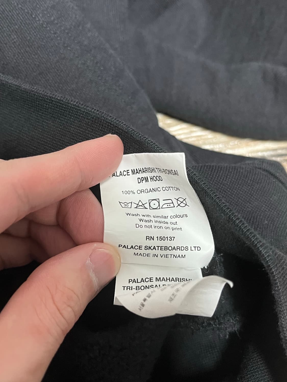 팔라스 x 마하리시 후드 블랙 - 25SS L사이즈 상품이미지6