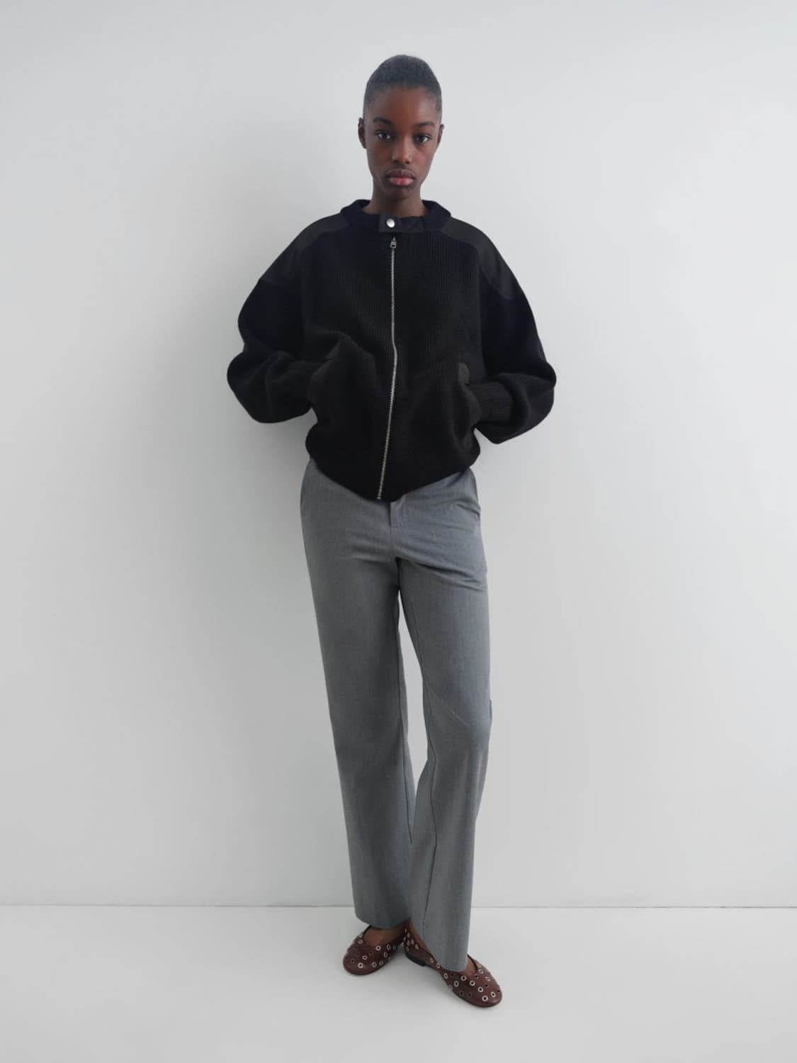 [32,34,36]기마구아스 Amor 홀스빗 팬츠/그레이 상품이미지2