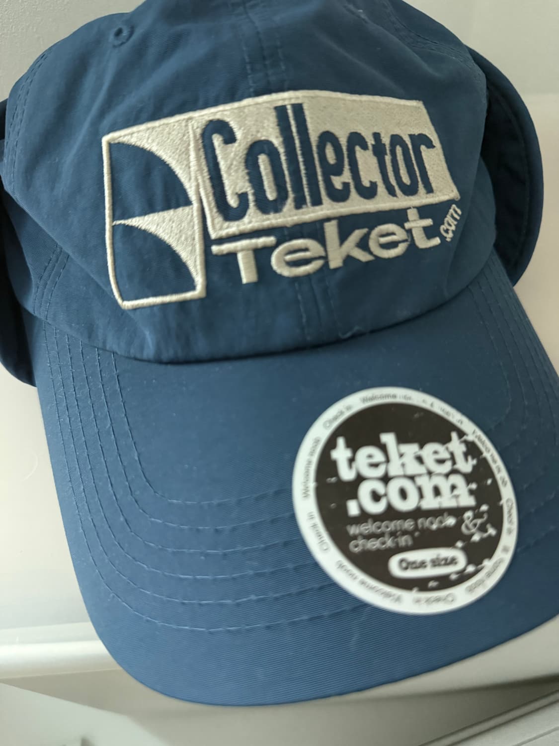 테켓 telet - 나일론 이어플랩캡 ( 빈티지블루 ) 상품이미지2