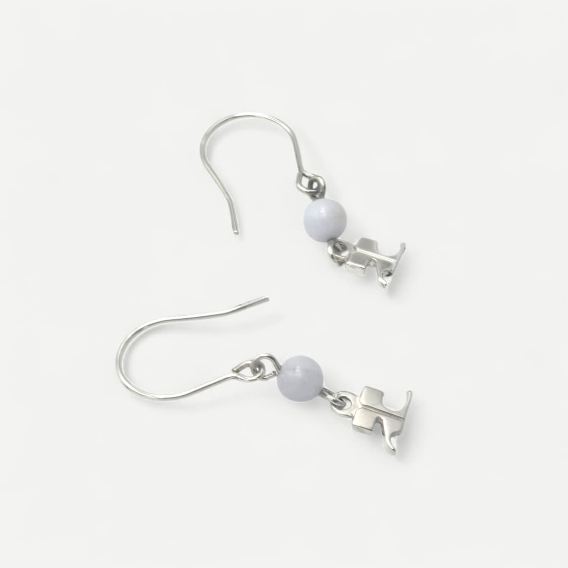 꾸레쥬 로고 실버 귀걸이 상품이미지6