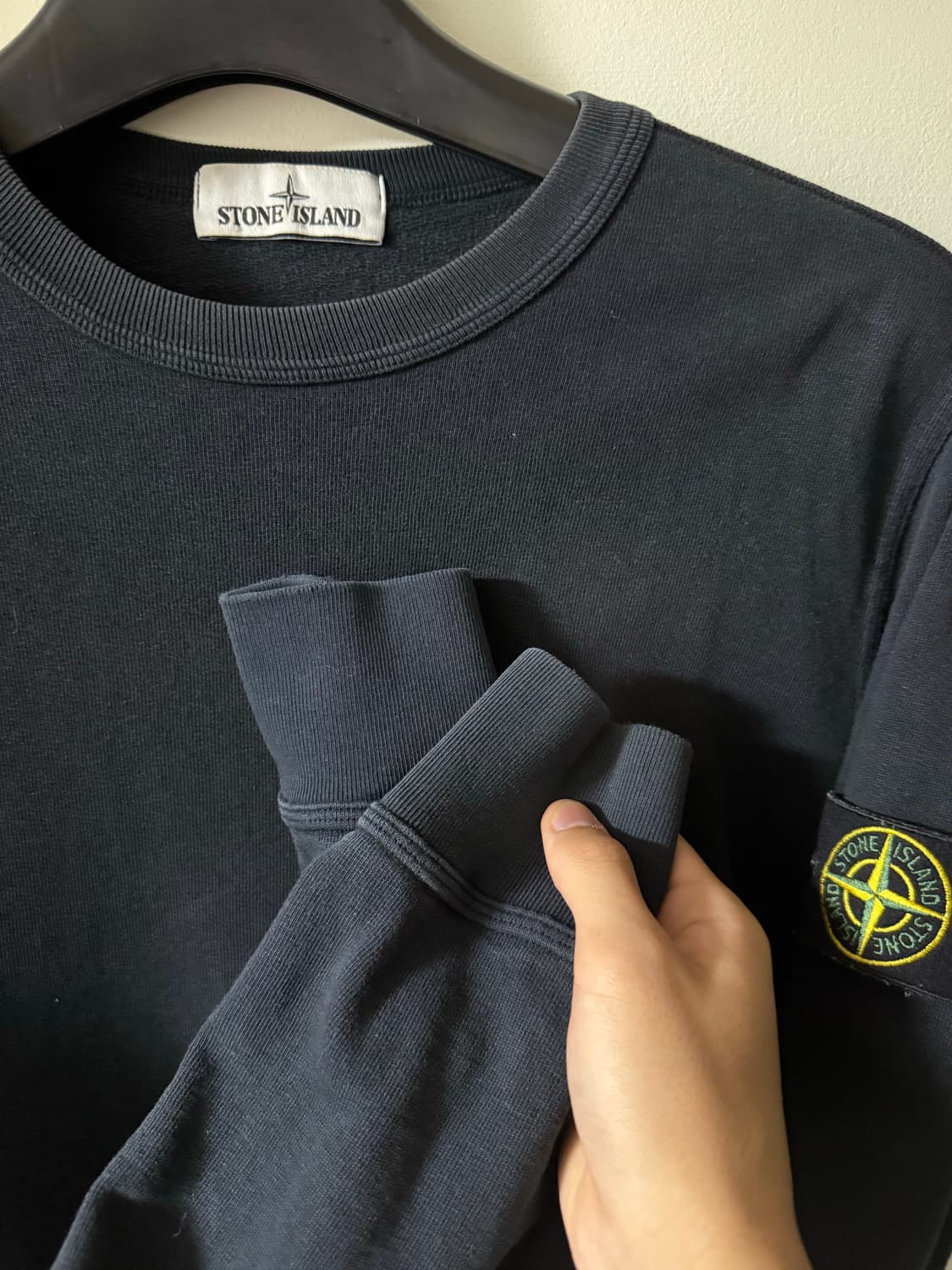 스톤아일랜드 맨투맨 블랙 L 상품이미지3