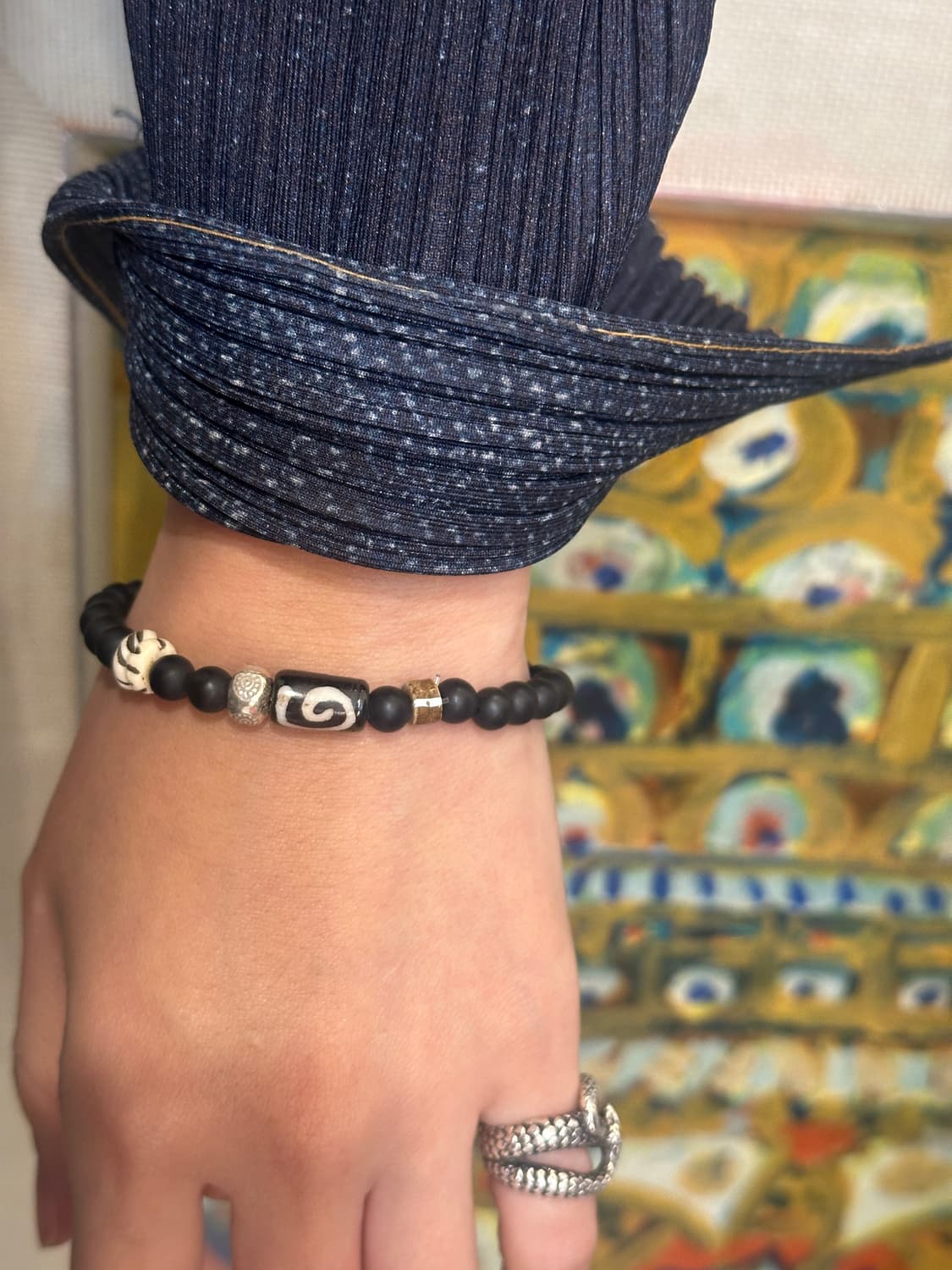 Musta Black Spiral Totem Bracelet 상품이미지7