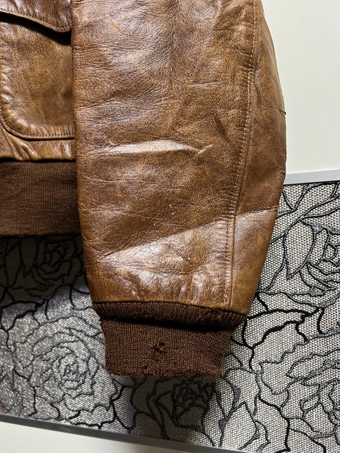 90s 구 리얼맥코이 A-2 플라이트 자켓 40 상품이미지4