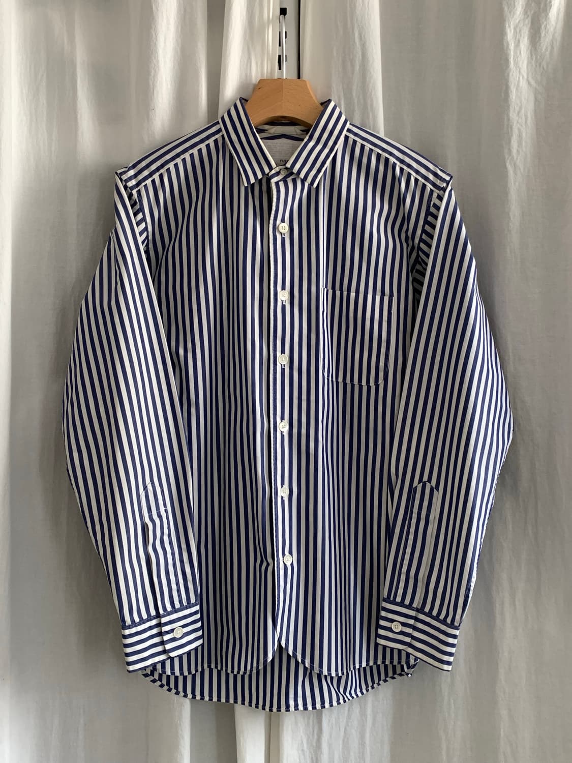 나나미카 스트라이프 셔츠 S 상품이미지1