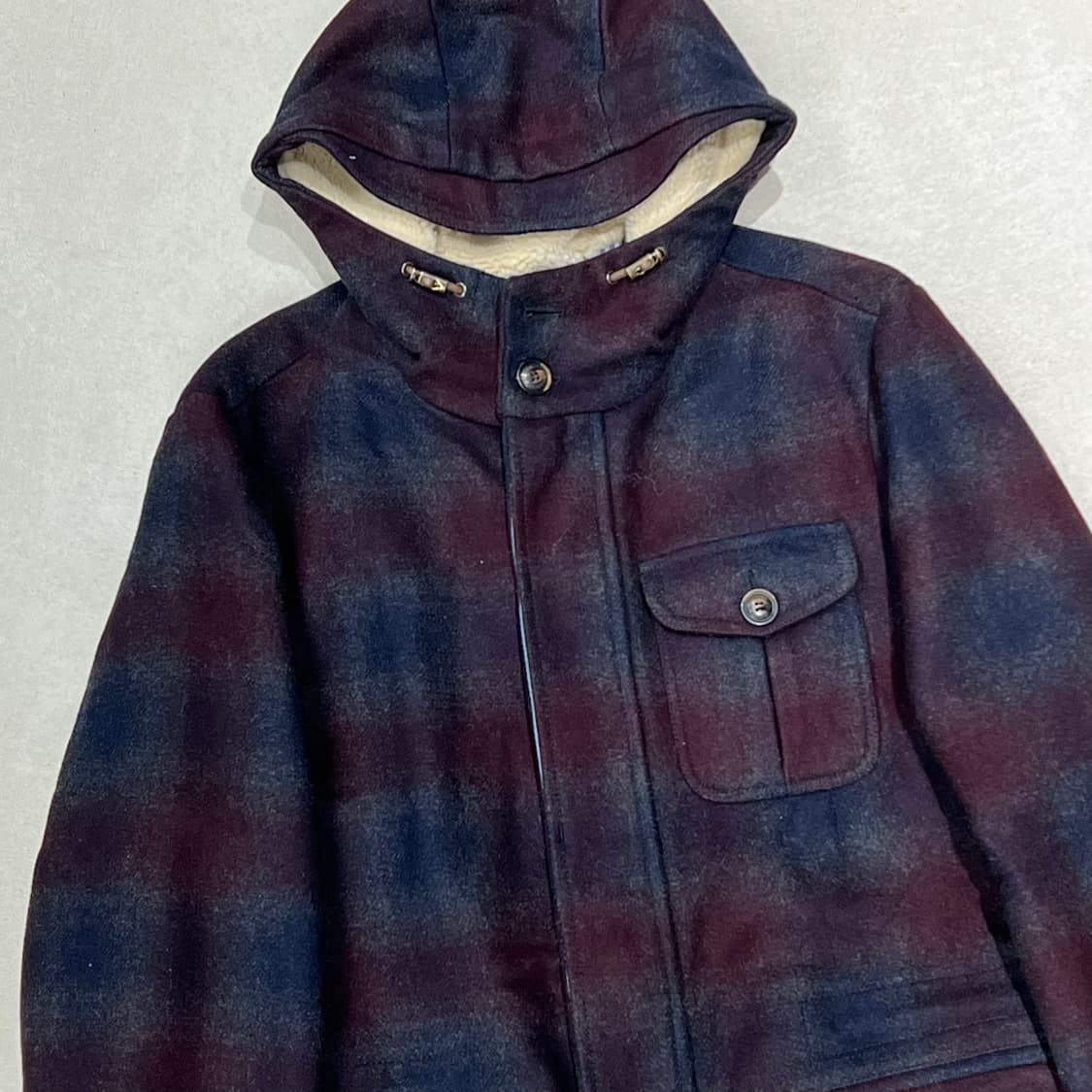 로미토 체크 울코트 s08951 상품이미지3