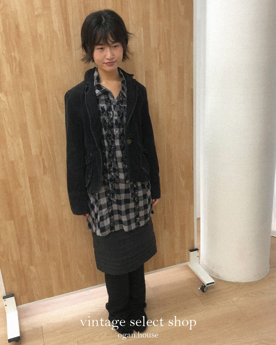 vintage winter frill skirt 상품이미지3