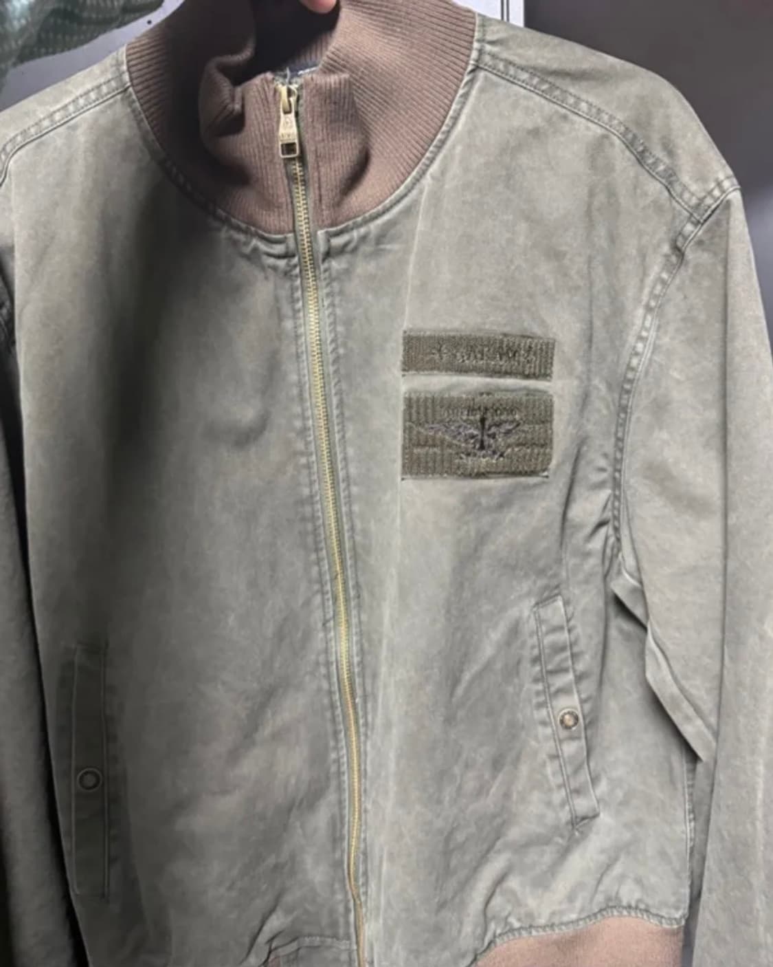 아캄 Washed Velcro Jacket (Khaki) 2사이즈 상품이미지5