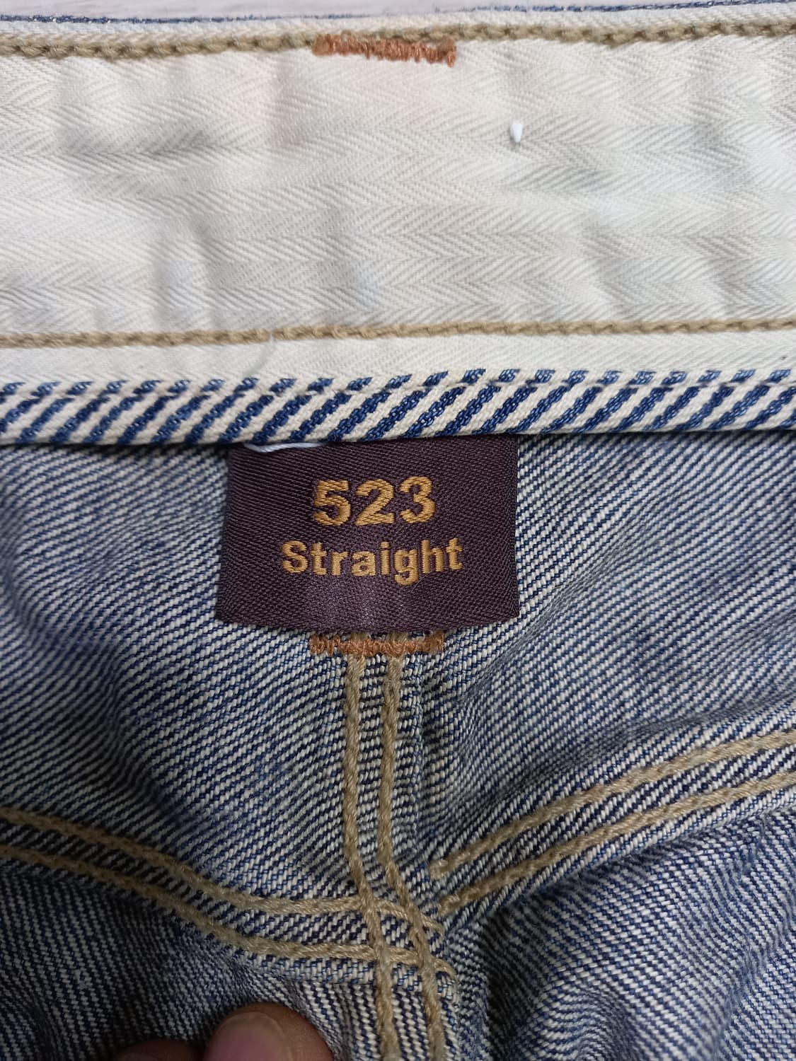 32 리바이스523 워싱 일자 배색진 32-332 상품이미지7