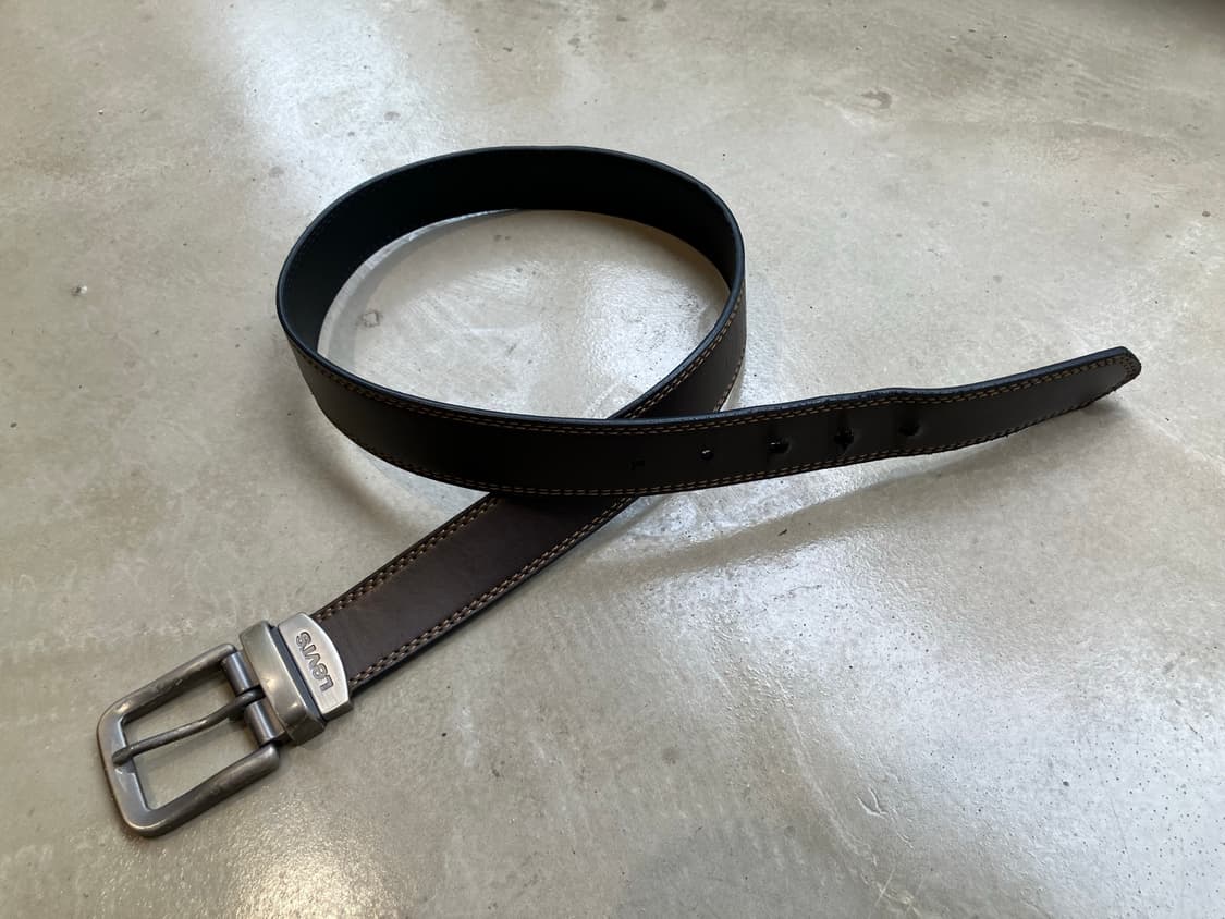 Levi‘s 스티치 레더 벨트 상품이미지2