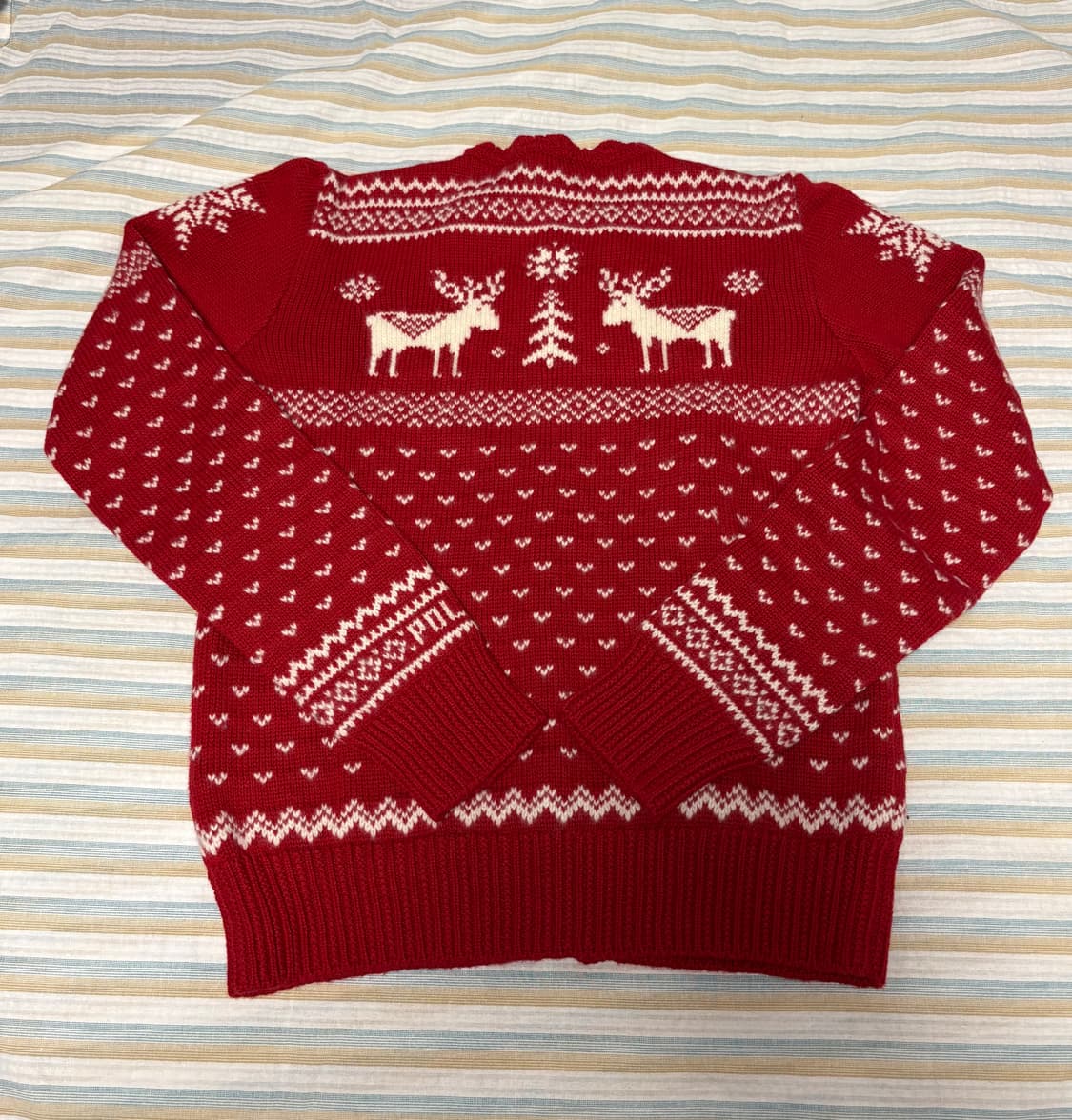 Polo Ralph Lauren 여아 주니어 노르딕 스웨터 가디건 L 상품이미지2