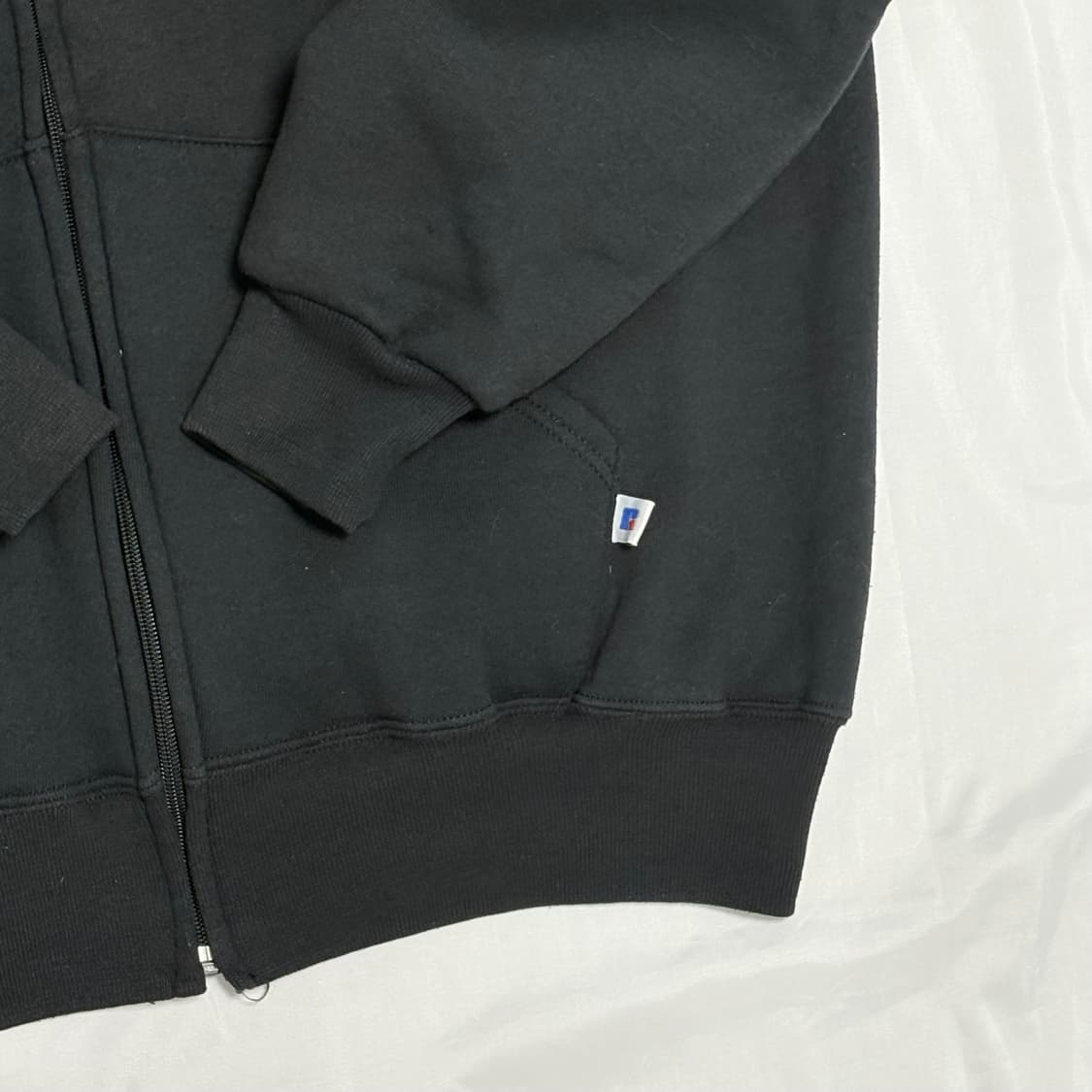 00s 러셀 후드집업 블랙 상품이미지5