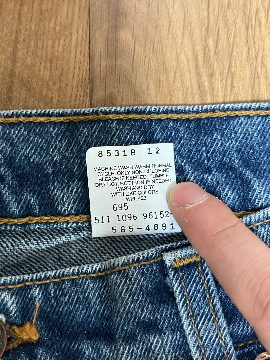 90s 빈티지 리바이스 565 데드스탁 made in usa 상품이미지3