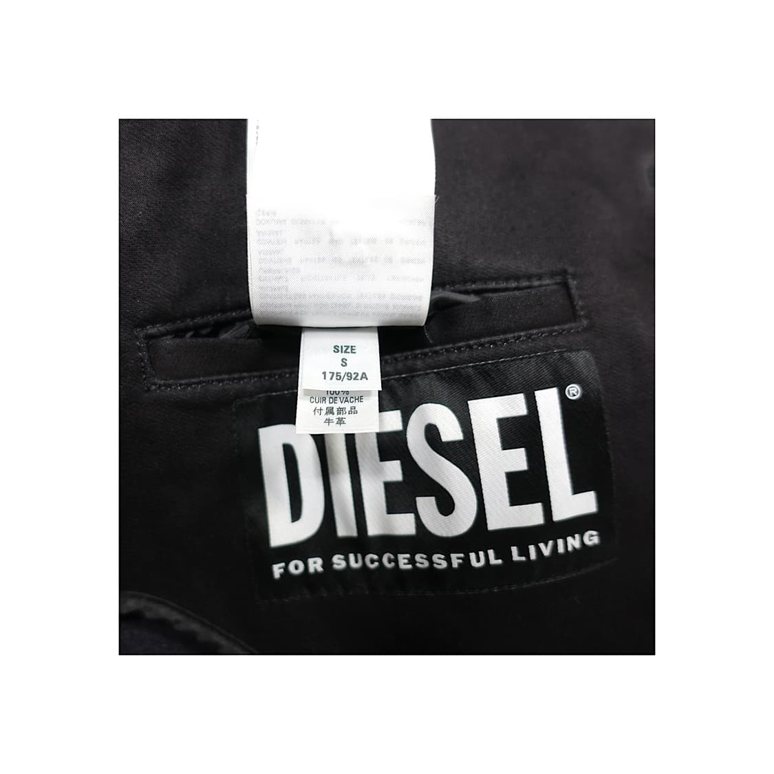 DIESEL 디젤 블랙 코튼 유틸리티 워크 자켓,S 상품이미지10