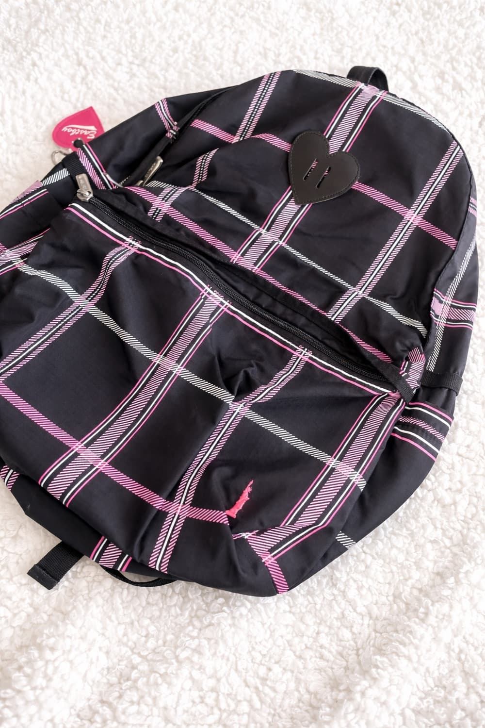 모리걸 빈티지 이스트보이 eastboy 체크 백팩 🖤💗 상품이미지2
