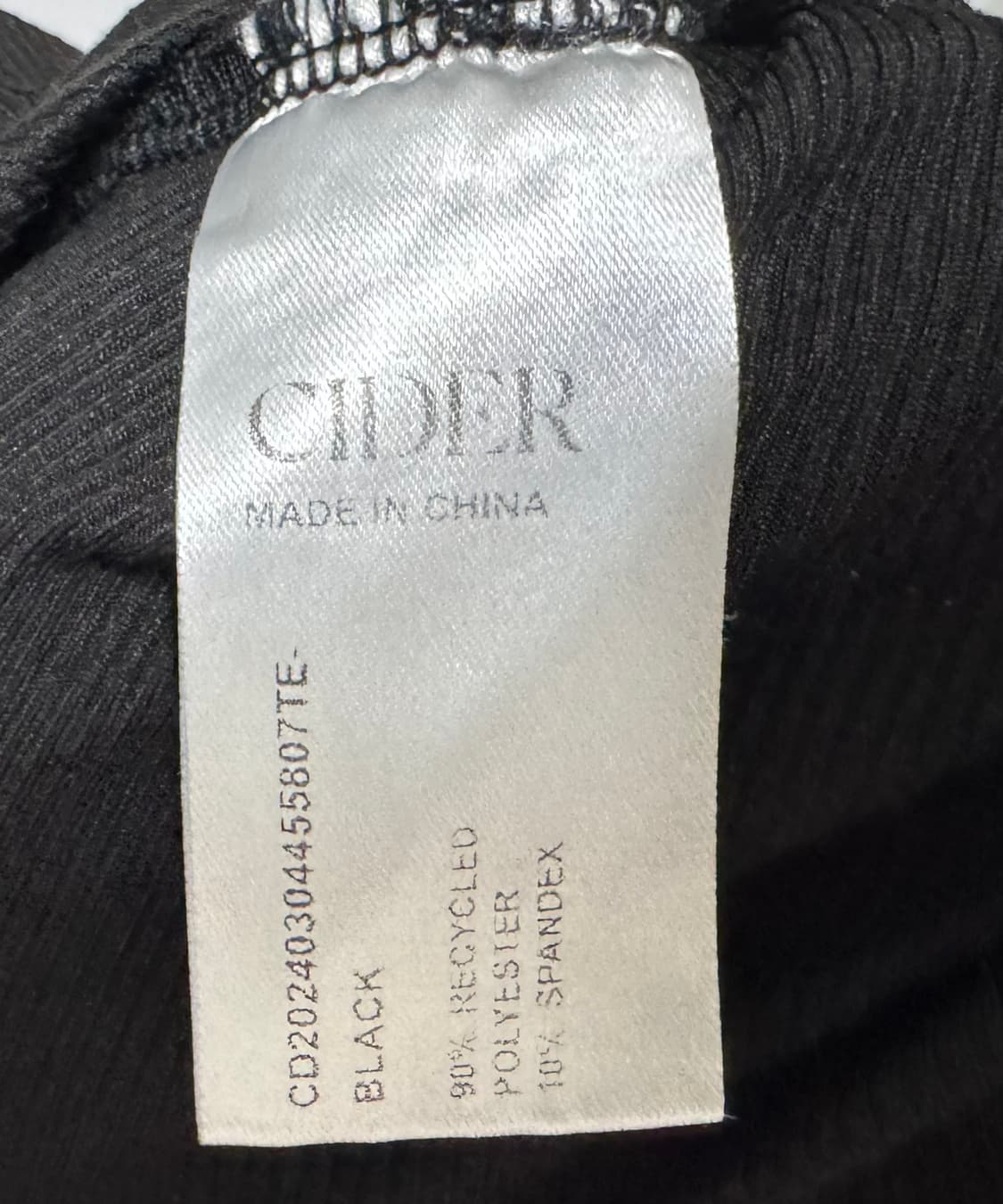 CIDER 블랙 셔링 반팔티 상품이미지9