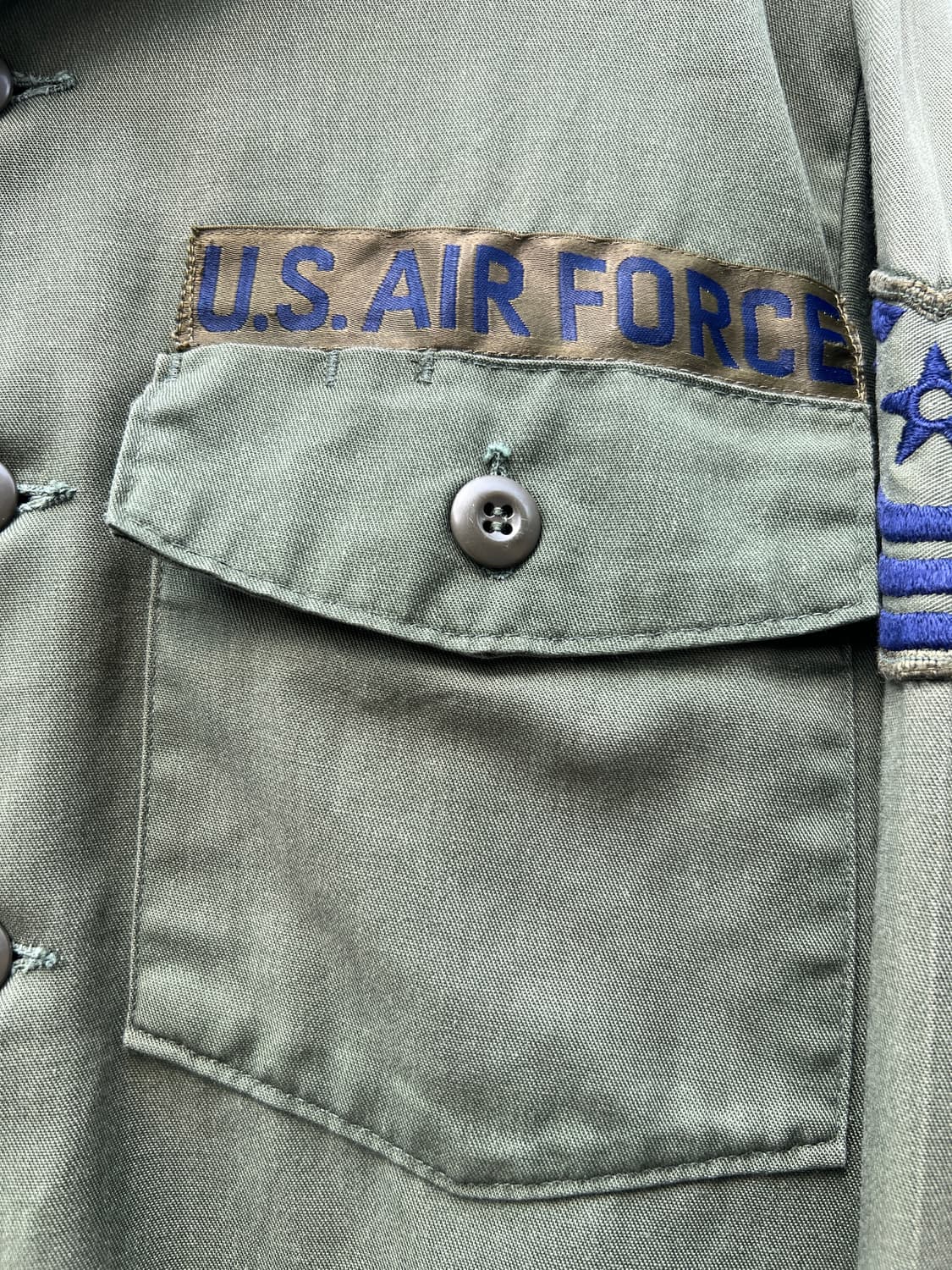 [XL]70~80's 오리지널 U.S AIR FORCE OG-507 셔츠 상품이미지3