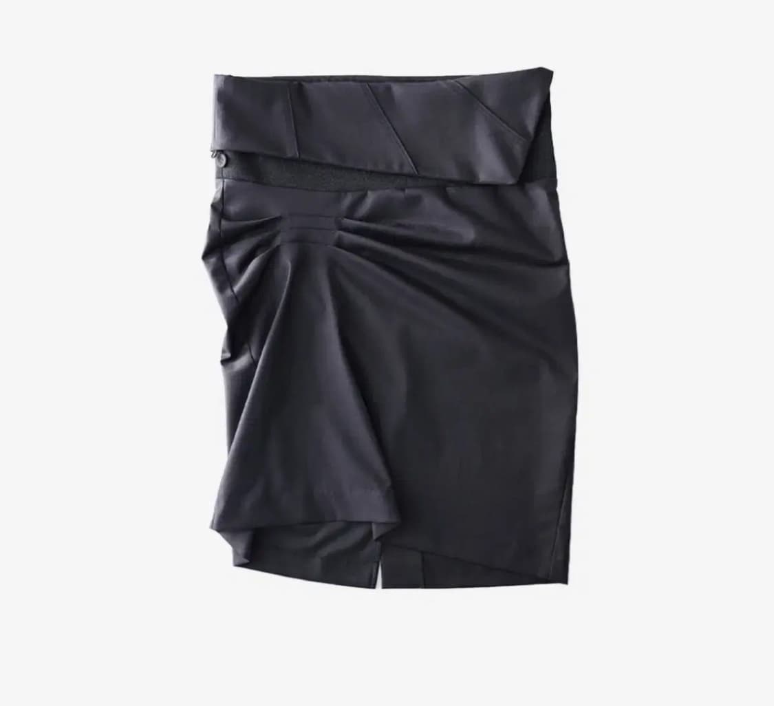 울리카상투스 brace pintuck skirt (graphite)S 상품이미지2