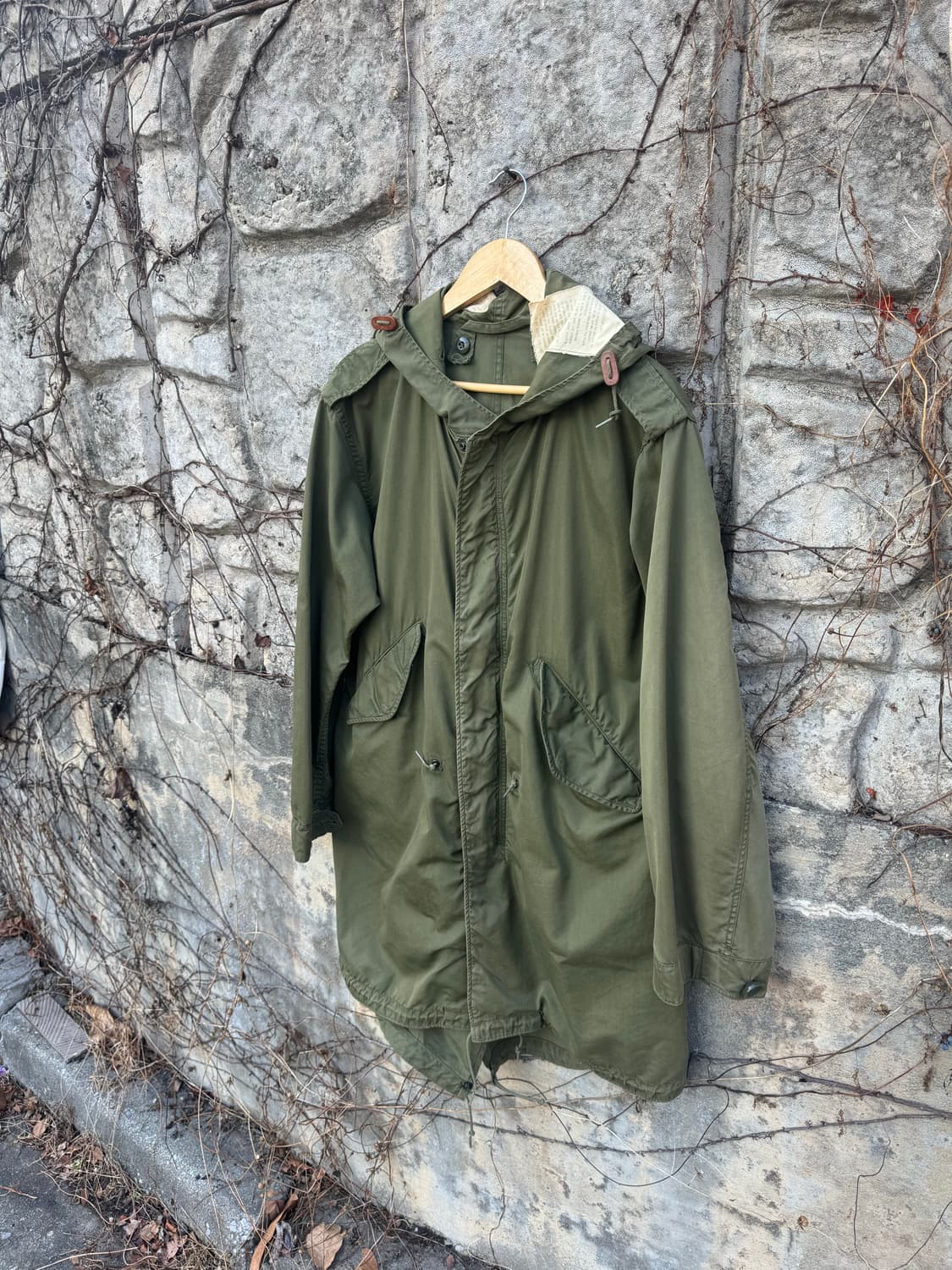 60s m51 미군 오리지널 피쉬테일 파카 쉘 m65 자켓 코트 상품이미지3