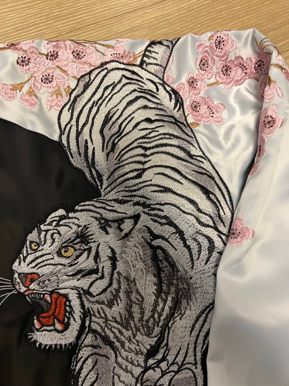 호랑이 용 현무 주작 벚꽃 스카잔 상품이미지3