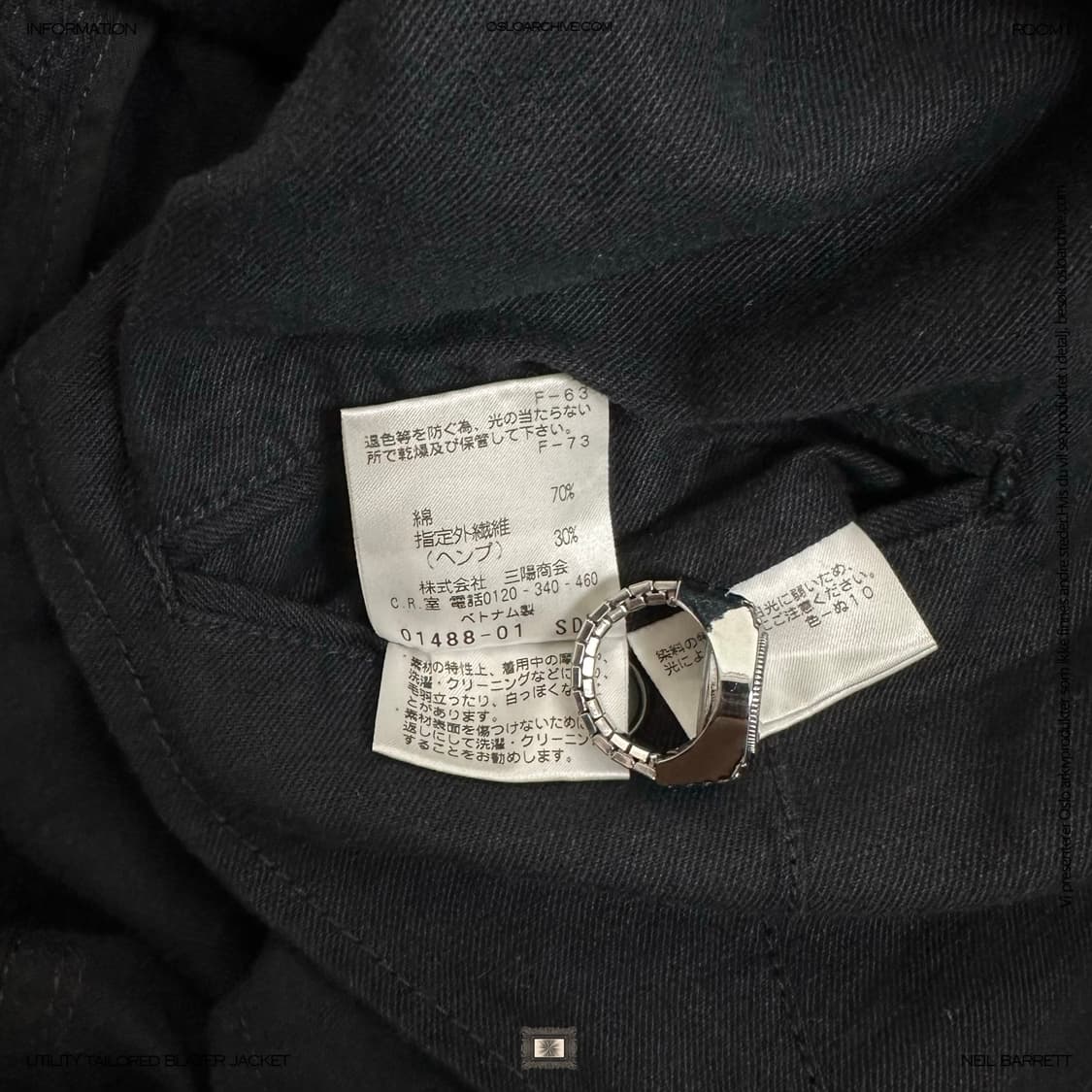 Neil Barrett Wool Blazer Jacket 상품이미지9