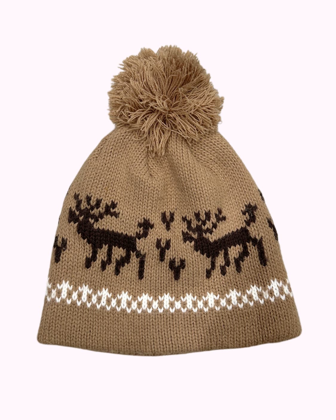 brown nordic knit hat 상품이미지1