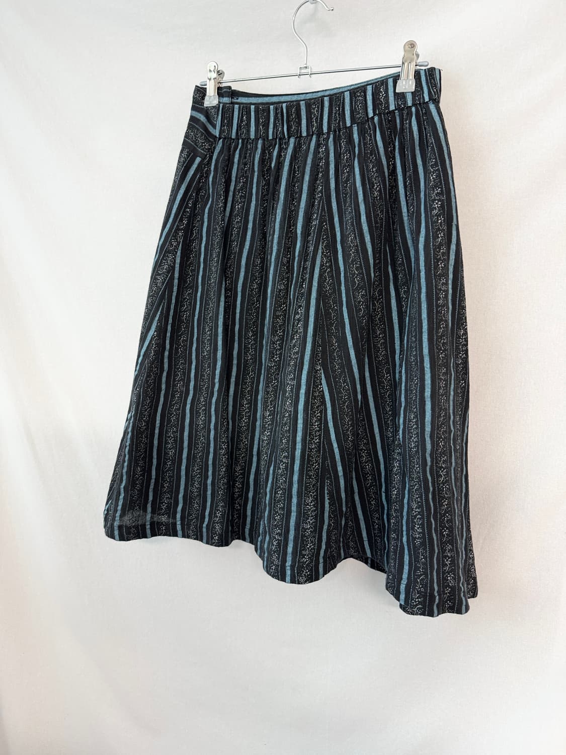 레이스 슬리브리스 버튼 스트라이프 스커트 2pcs SET 상품이미지10