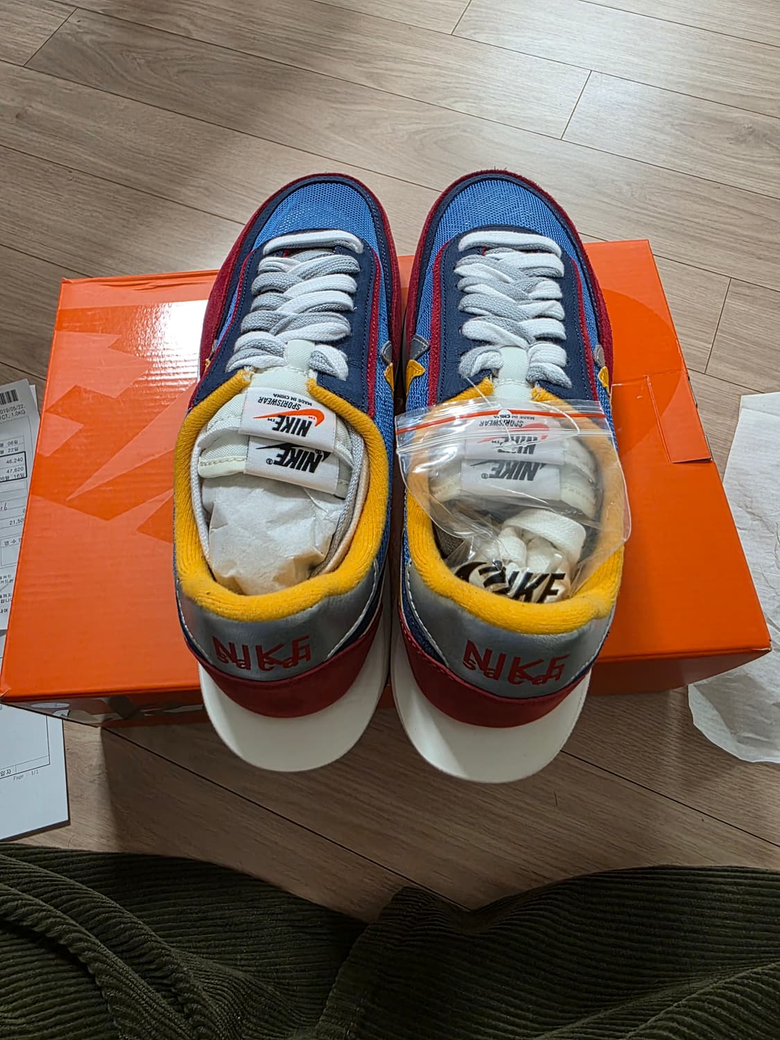 나이키x사카이 LD와플 블루멀티 270 새상품 상품이미지5