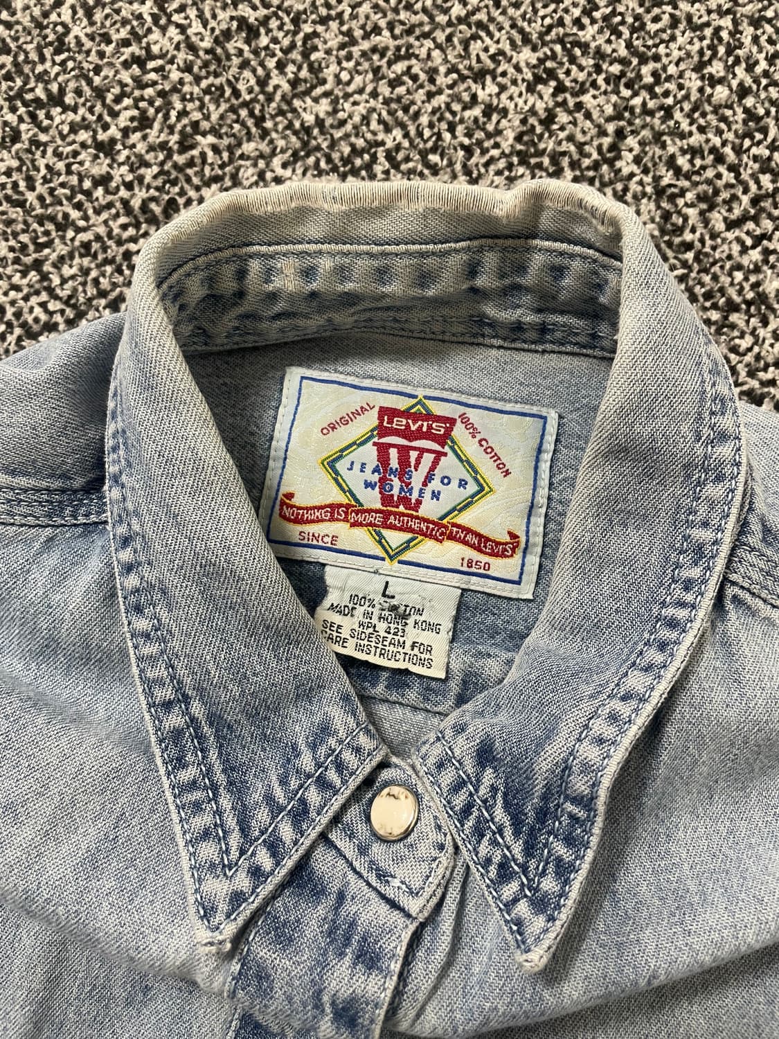 빈티지9. 리바이스 올드스쿨 청 자켓 데님 남방 셔츠 상품이미지3