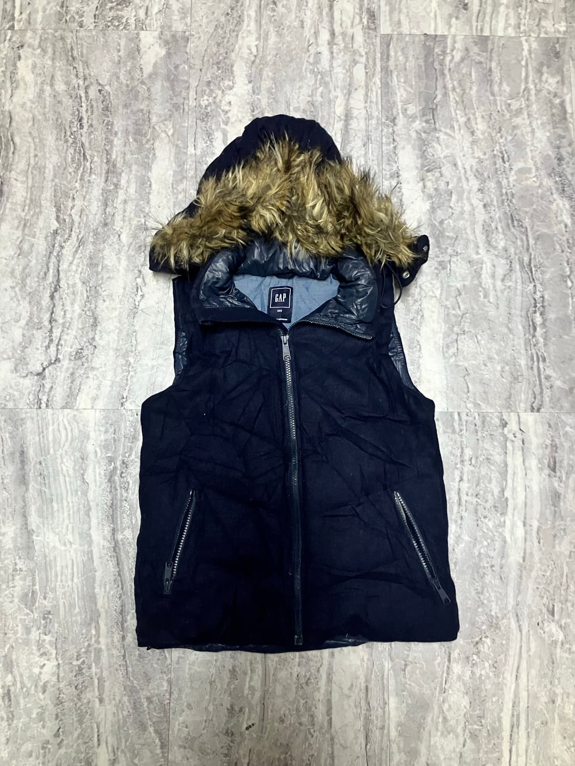 Gap 갭 핀터깔y2k 라떼펑크 보헤미안 울프죠 패딩베스트 상품이미지1
