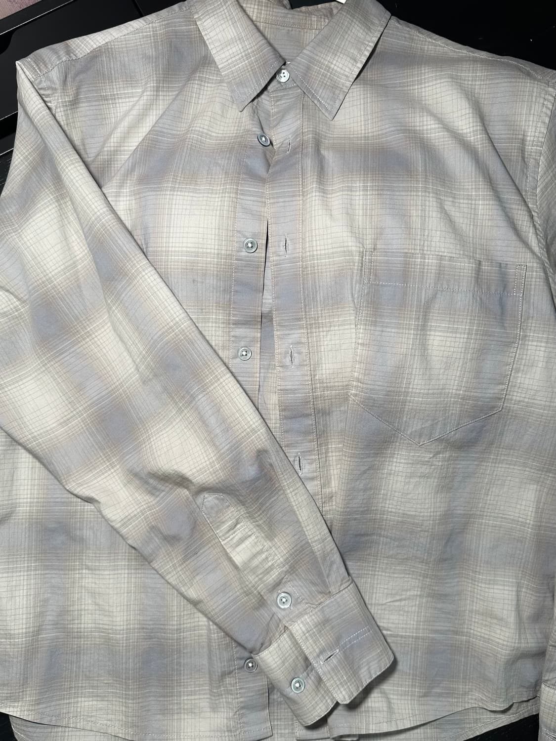 벨리에 X 마이라이브러리 치코 셔츠 Gray Plaid S 상품이미지1