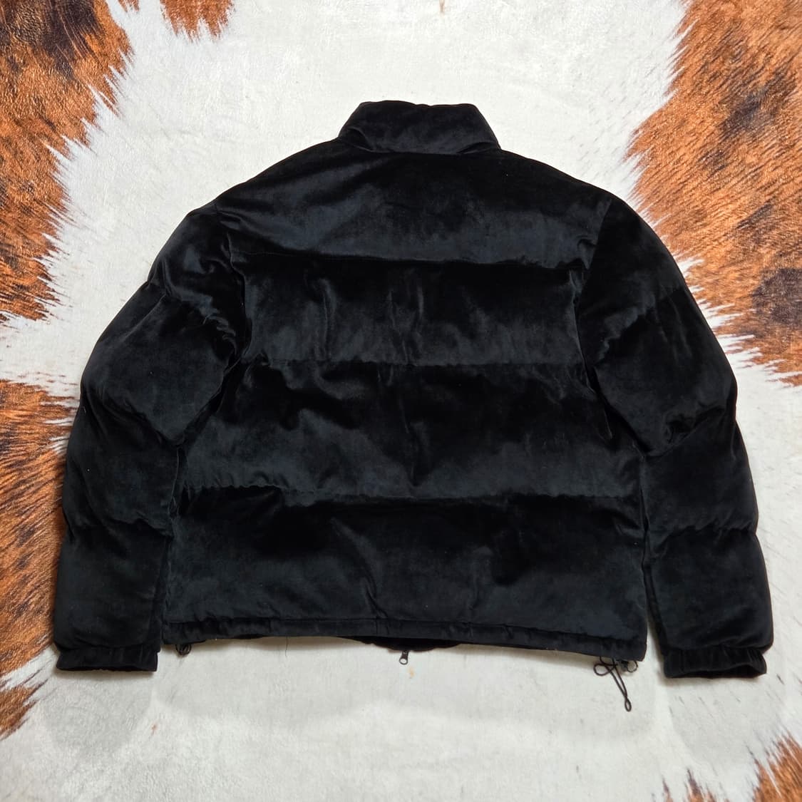 빈티지 벨벳 투웨이 지퍼 패딩 상품이미지4