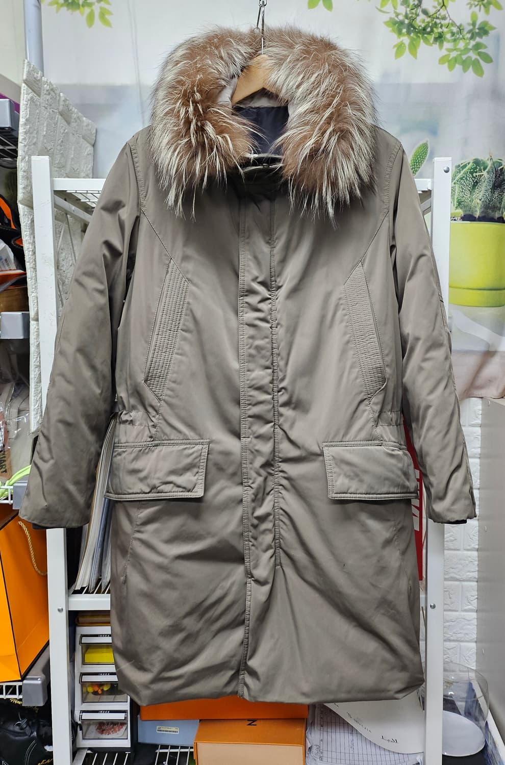 솔리드옴므 남성패딩 105 은여우털 구스패딩 XD57 상품이미지1