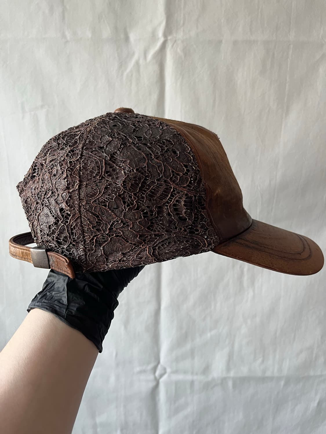CA4LA COW SKIN LEATHER CAP 상품이미지5