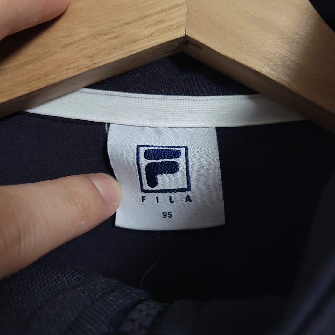 (95) FILA 휠라 네이비 트랙 자켓 져지 트레이닝복 상품이미지2