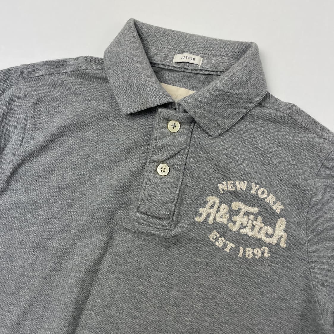 아베크롬비 그레이 반팔 카라티 피케티 M 상품이미지2