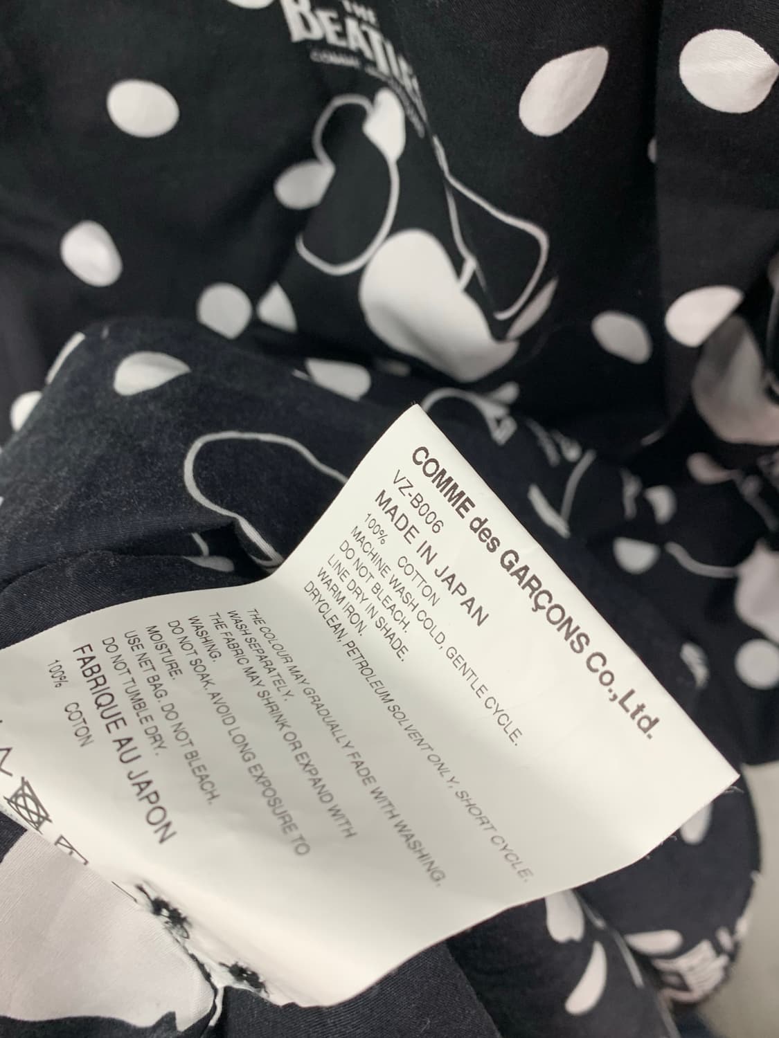 더 비틀즈 x 꼼데가르송_애플 도트 셔츠 상품이미지4