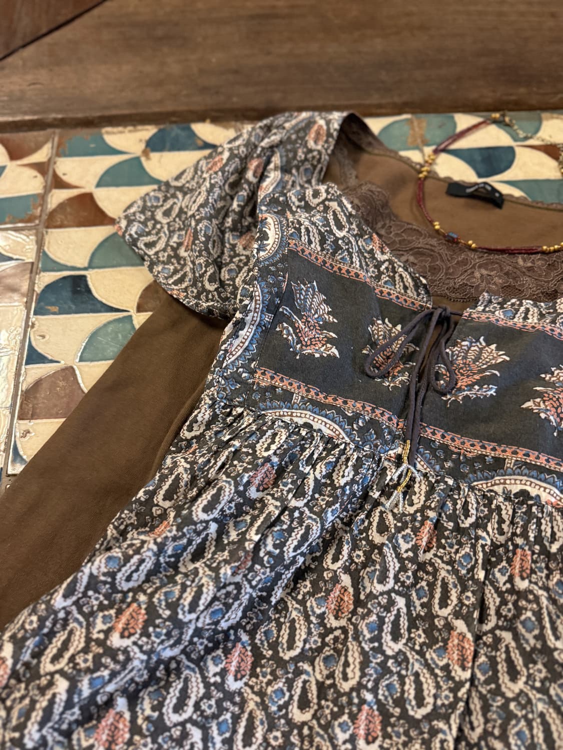 Flower Paisley Dress 0039 상품이미지9